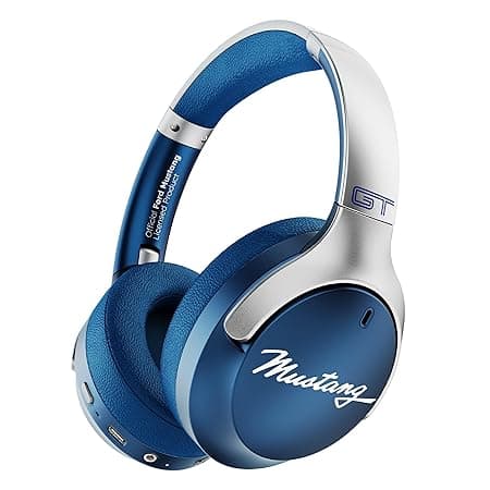 Boult GOBOULT (Formerly Mustang Q Over Ear Bluetooth Headphones 70H Playtime, 40mm Bass Drivers, Zen ENC Mic, Type-C Fast Charging, 4 EQ Modes, Bluetooth 5.4, AUX Option, IPX5 Wireless Headphones